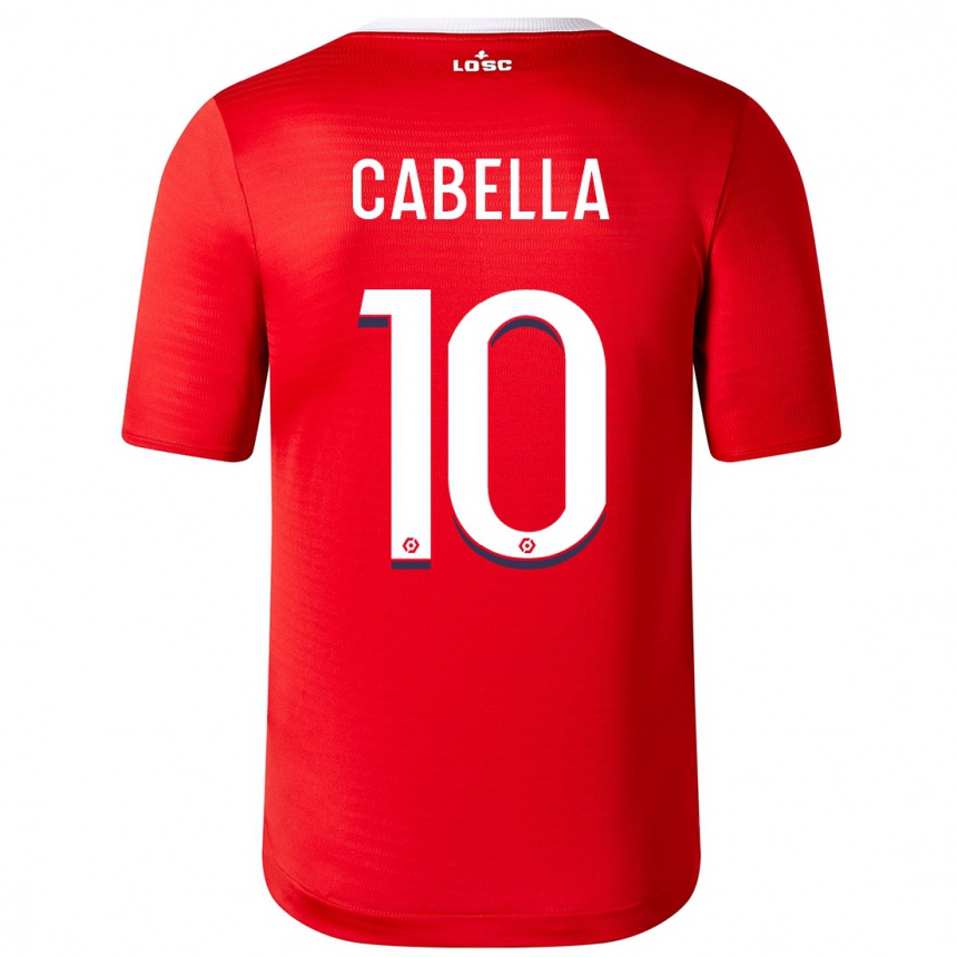 Men  Remy Cabella #10 Red Home Jersey 2023/24 T-Shirt