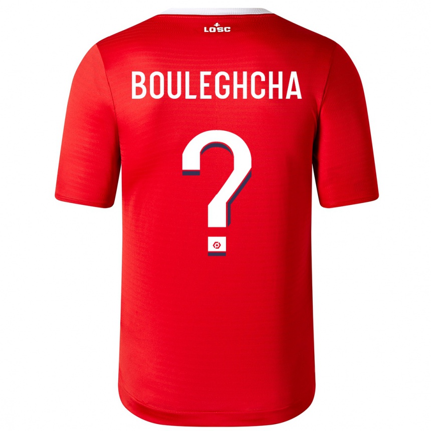 Men  Ismail Bouleghcha #0 Red Home Jersey 2023/24 T-Shirt