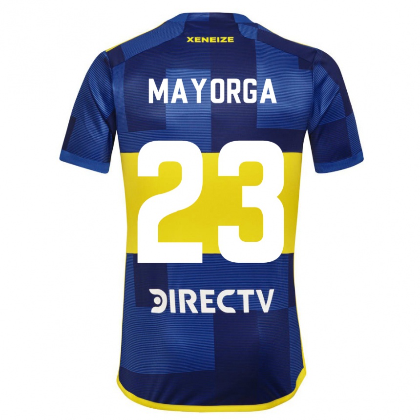 Men  Miriam Mayorga #23 Dark Blue Yellow Home Jersey 2023/24 T-Shirt