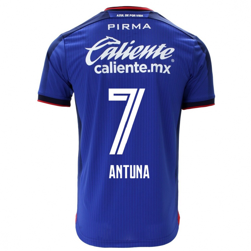 Men  Uriel Antuna #7 Blue Home Jersey 2023/24 T-Shirt