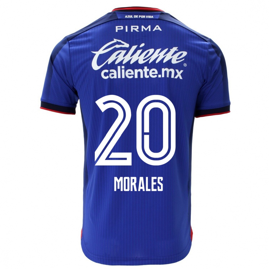 Men  Ivan Morales #20 Blue Home Jersey 2023/24 T-Shirt