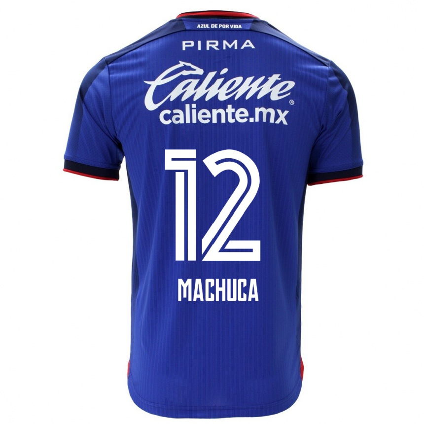 Men  Gabriela Machuca #12 Blue Home Jersey 2023/24 T-Shirt