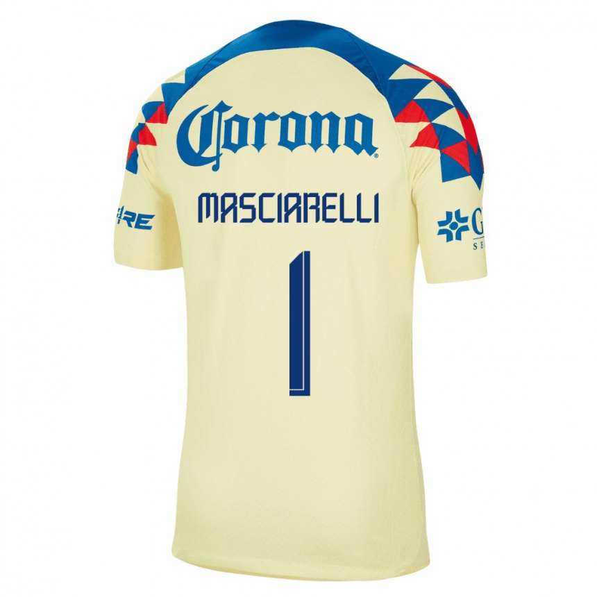 Men  Renata Masciarelli #1 Yellow Home Jersey 2023/24 T-Shirt