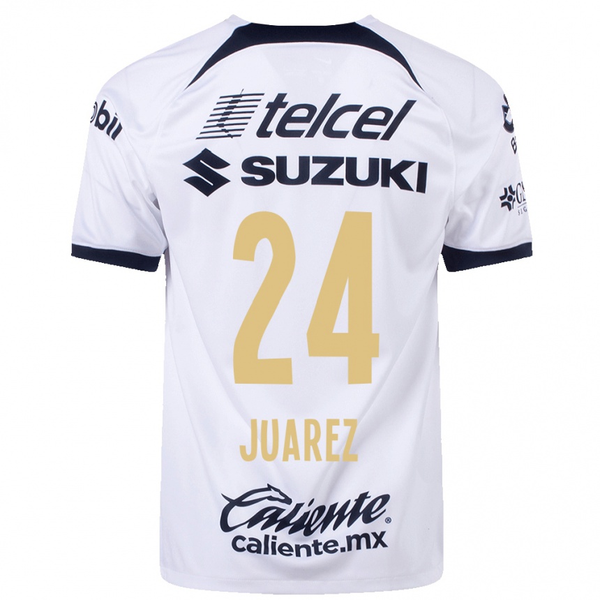 Men  Gabriela Juarez #24 White Home Jersey 2023/24 T-Shirt