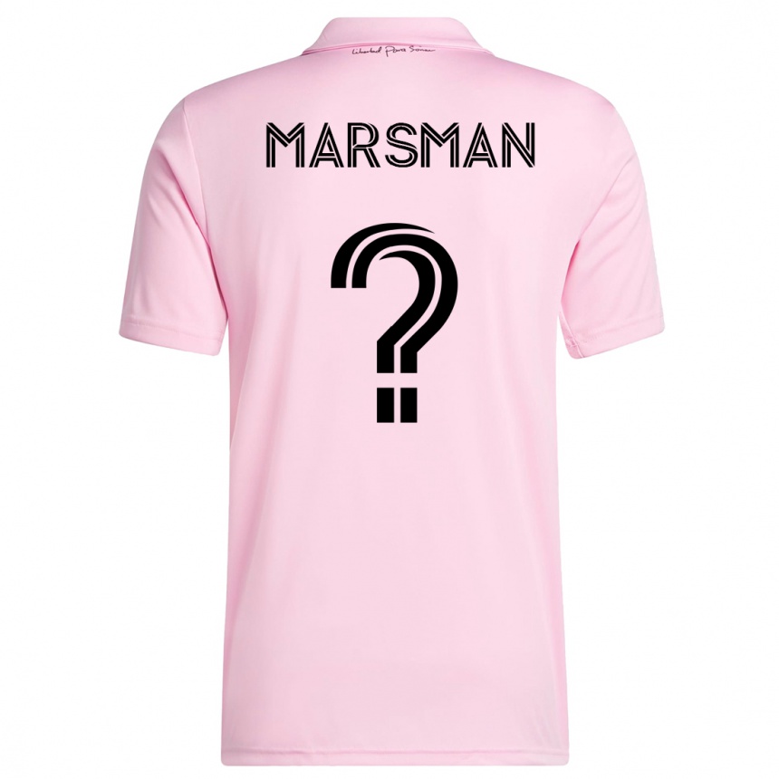 Men  Nick Marsman #0 Pink Home Jersey 2023/24 T-Shirt