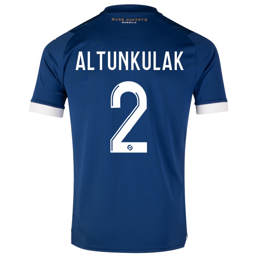 Men  Selen Altunkulak #2 Dark Blue Away Jersey 2023/24 T-Shirt