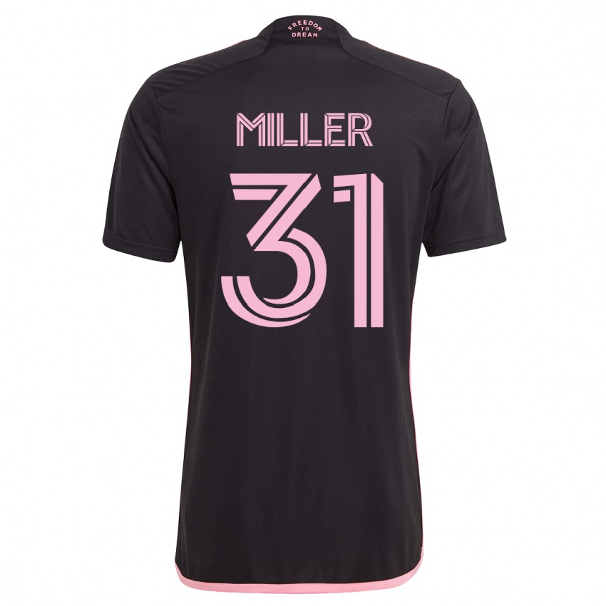Men  Kamal Miller #31 Black Away Jersey 2023/24 T-Shirt