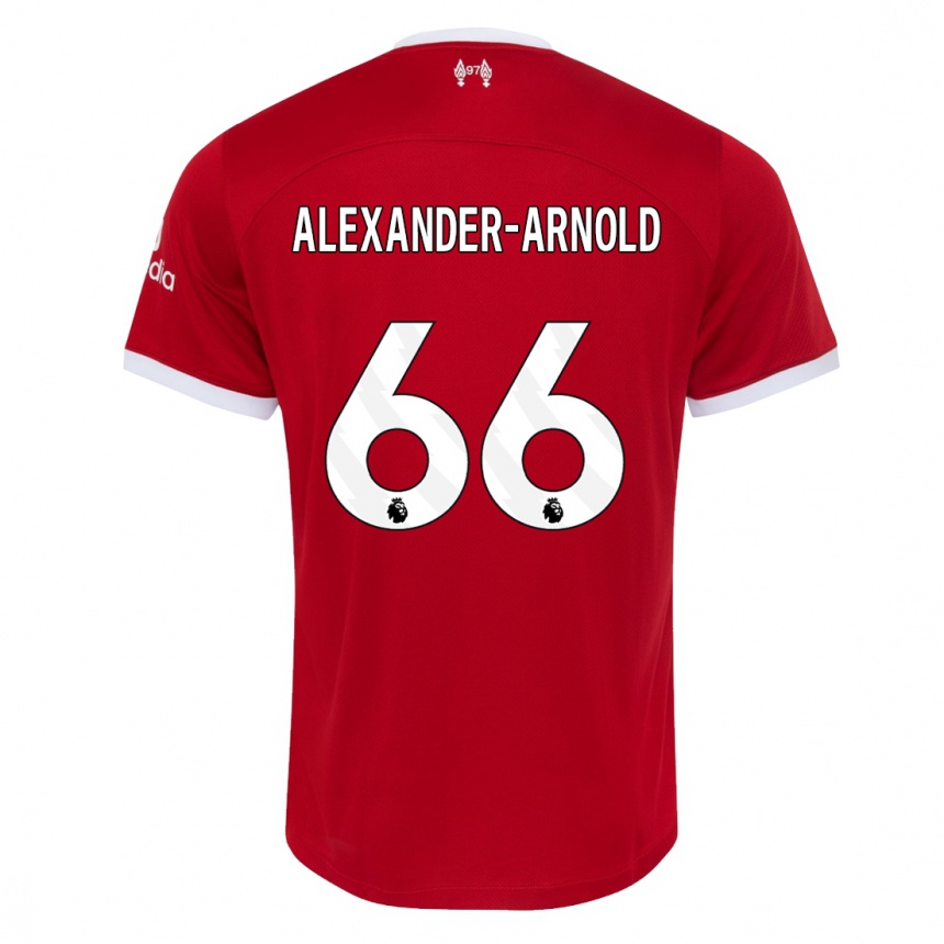 Women  Trent Alexander-Arnold #66 Red Home Jersey 2023/24 T-Shirt