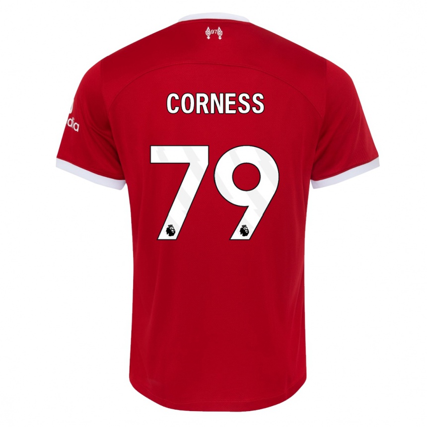 Women  Dominic Corness #79 Red Home Jersey 2023/24 T-Shirt