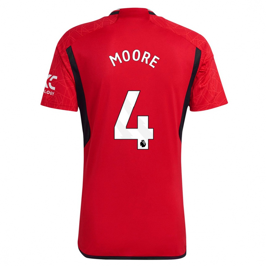 Women  Jade Moore #4 Red Home Jersey 2023/24 T-Shirt