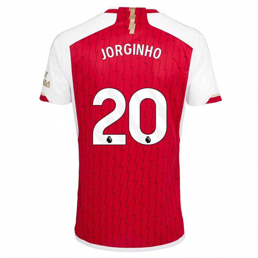 Women  Jorginho #20 Red Home Jersey 2023/24 T-Shirt