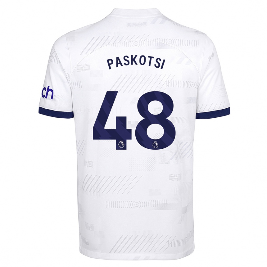 Women  Maksim Paskotsi #48 White Home Jersey 2023/24 T-Shirt