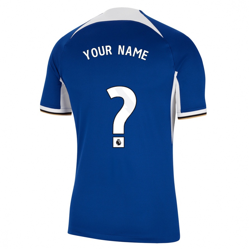 Women  Your Name #0 Blue Home Jersey 2023/24 T-Shirt