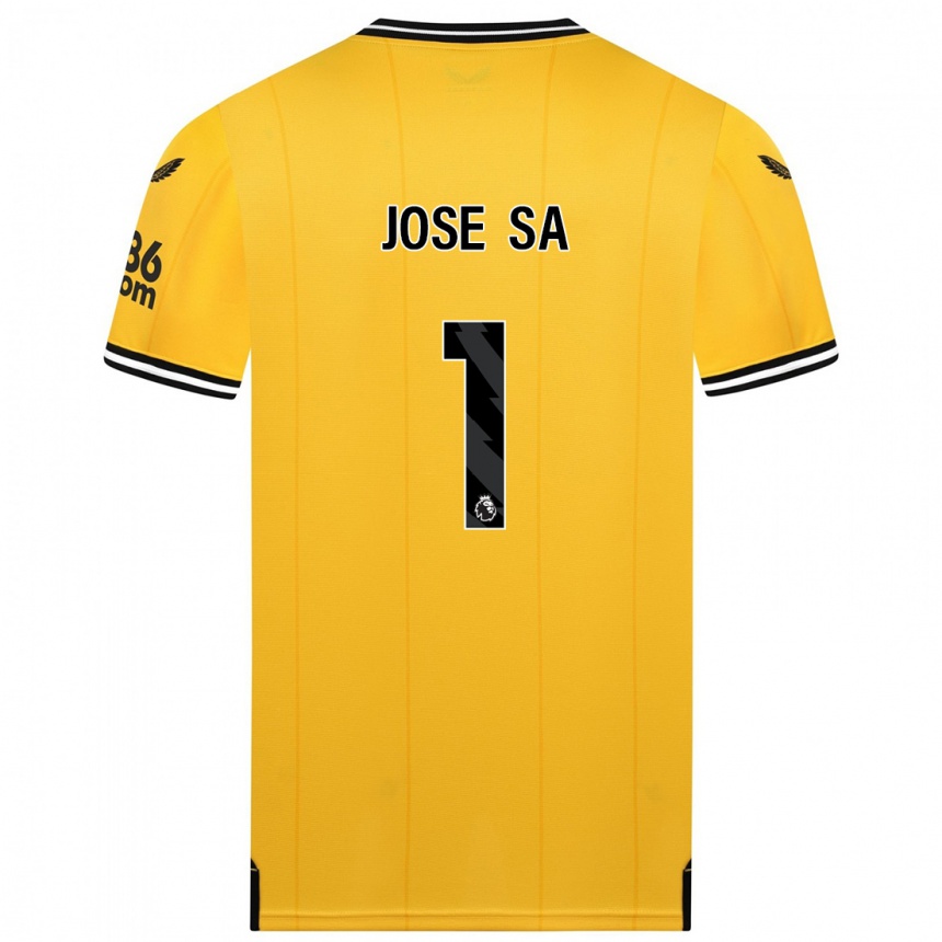 Women  Jose Sa #1 Yellow Home Jersey 2023/24 T-Shirt
