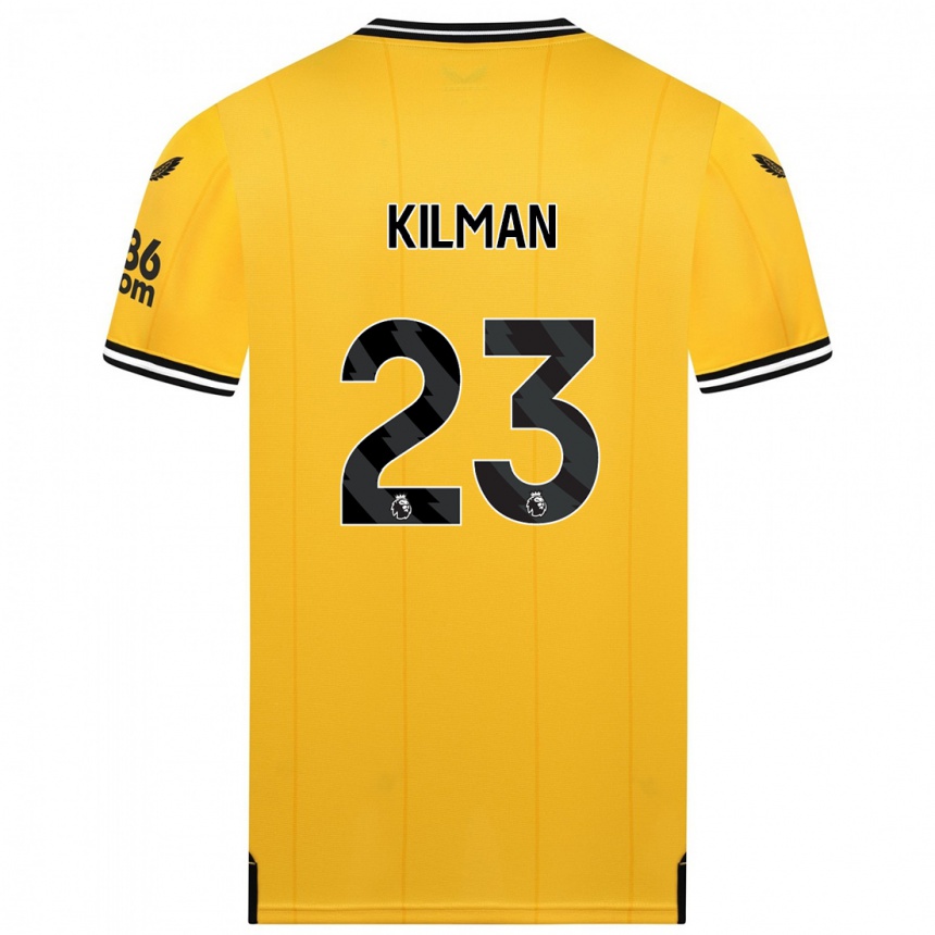 Women  Max Kilman #23 Yellow Home Jersey 2023/24 T-Shirt