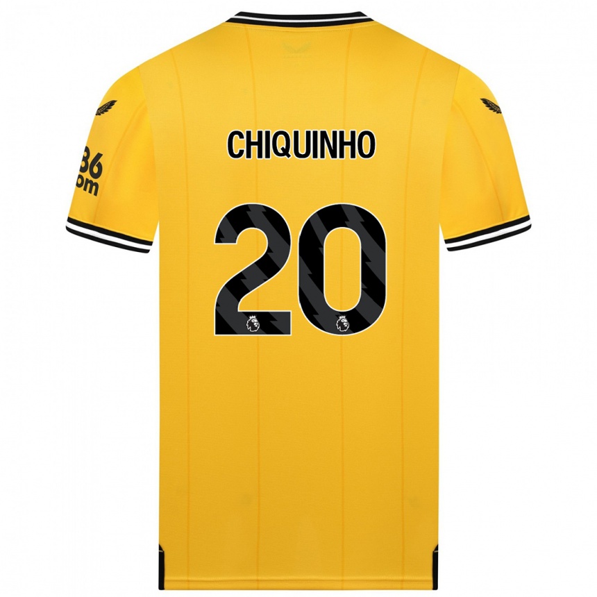 Women  Chiquinho #20 Yellow Home Jersey 2023/24 T-Shirt