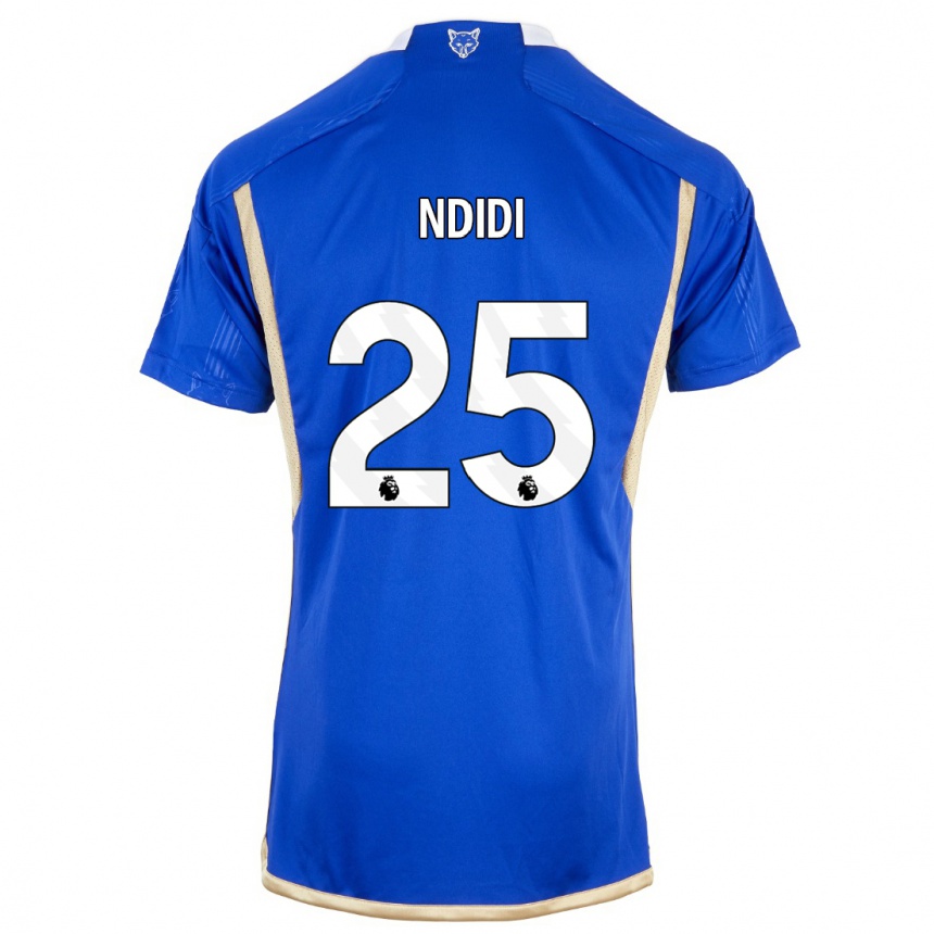 Women  Wilfred Ndidi #25 Royal Blue Home Jersey 2023/24 T-Shirt