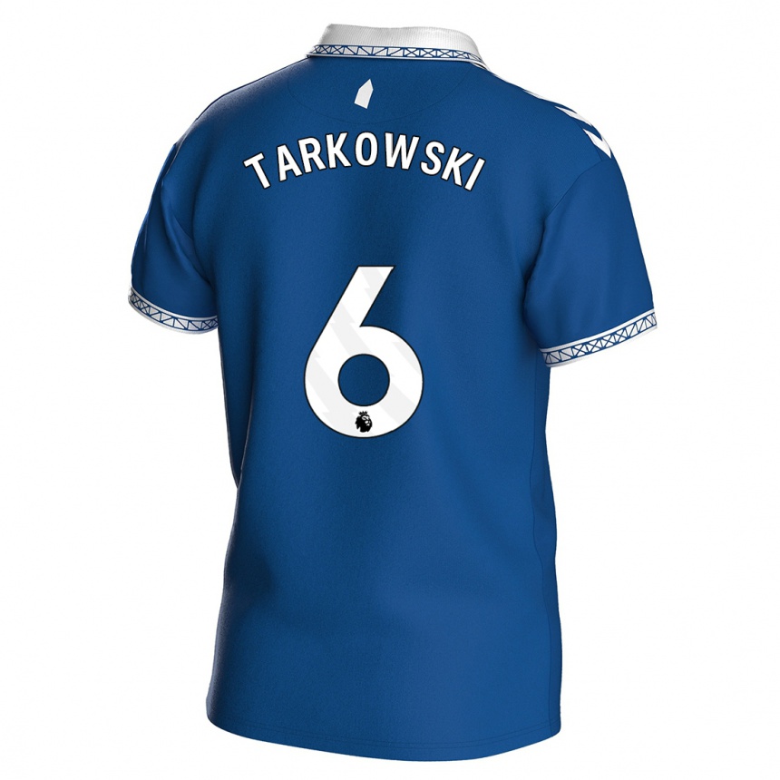 Women  James Tarkowski #6 Royal Blue Home Jersey 2023/24 T-Shirt