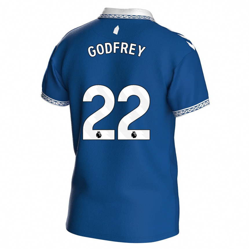 Women  Ben Godfrey #22 Royal Blue Home Jersey 2023/24 T-Shirt
