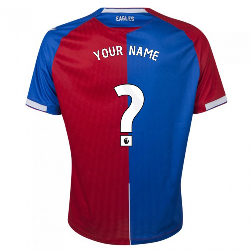 Women  Your Name #0 Red Blue Home Jersey 2023/24 T-Shirt
