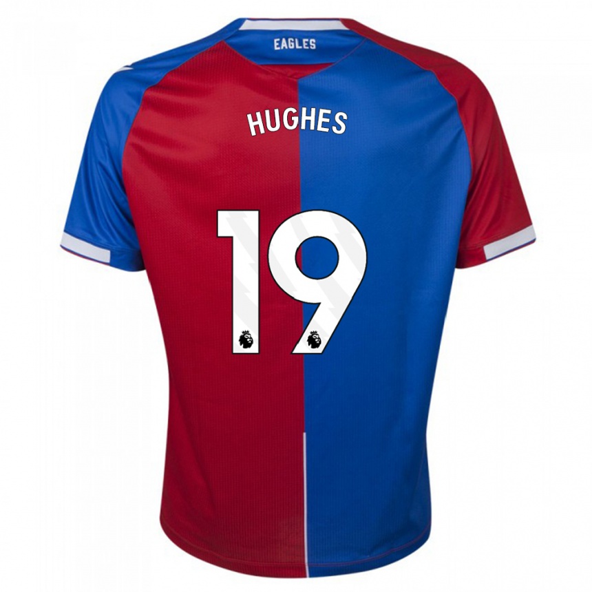 Women  Will Hughes #19 Red Blue Home Jersey 2023/24 T-Shirt