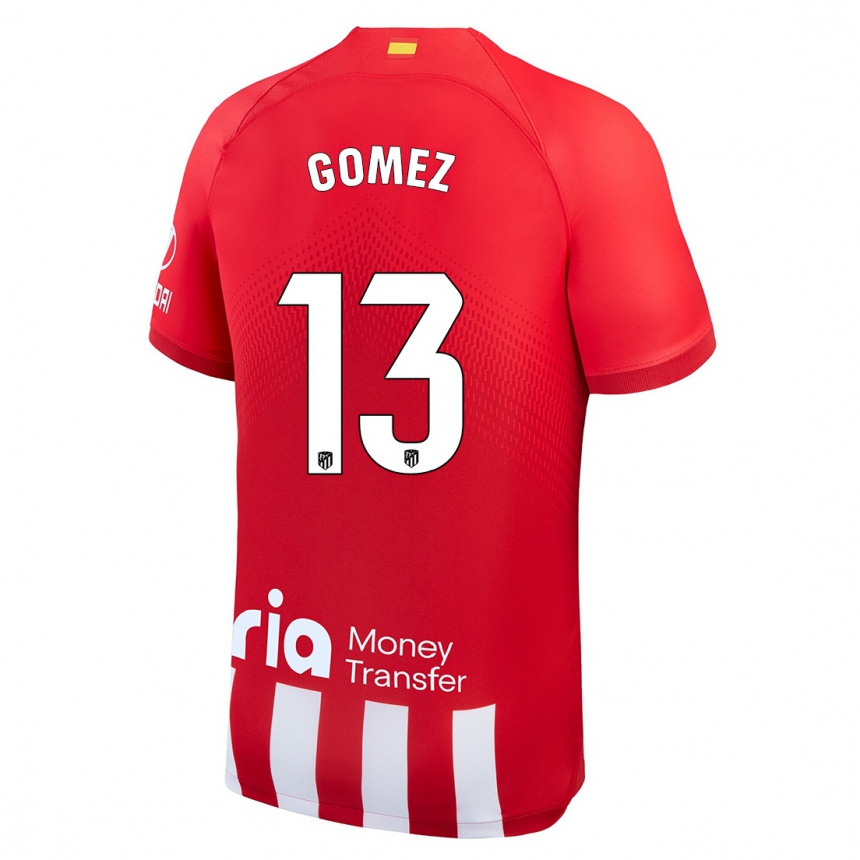 Women  Christian Gomez #13 Red White Home Jersey 2023/24 T-Shirt