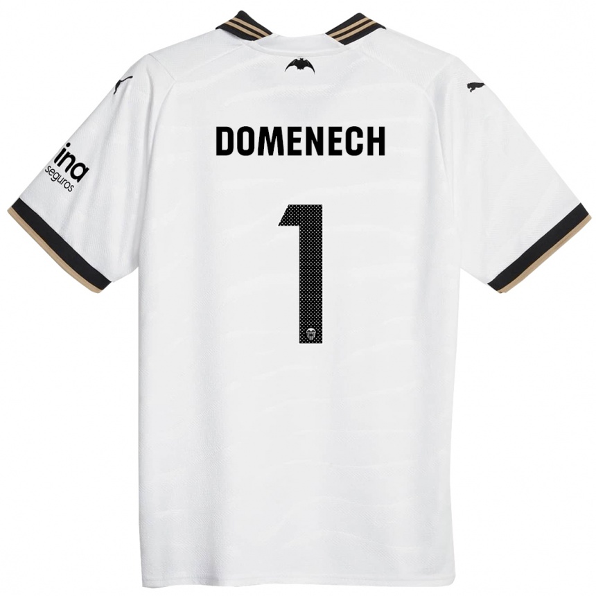 Women  Jaume Domenech #1 White Home Jersey 2023/24 T-Shirt