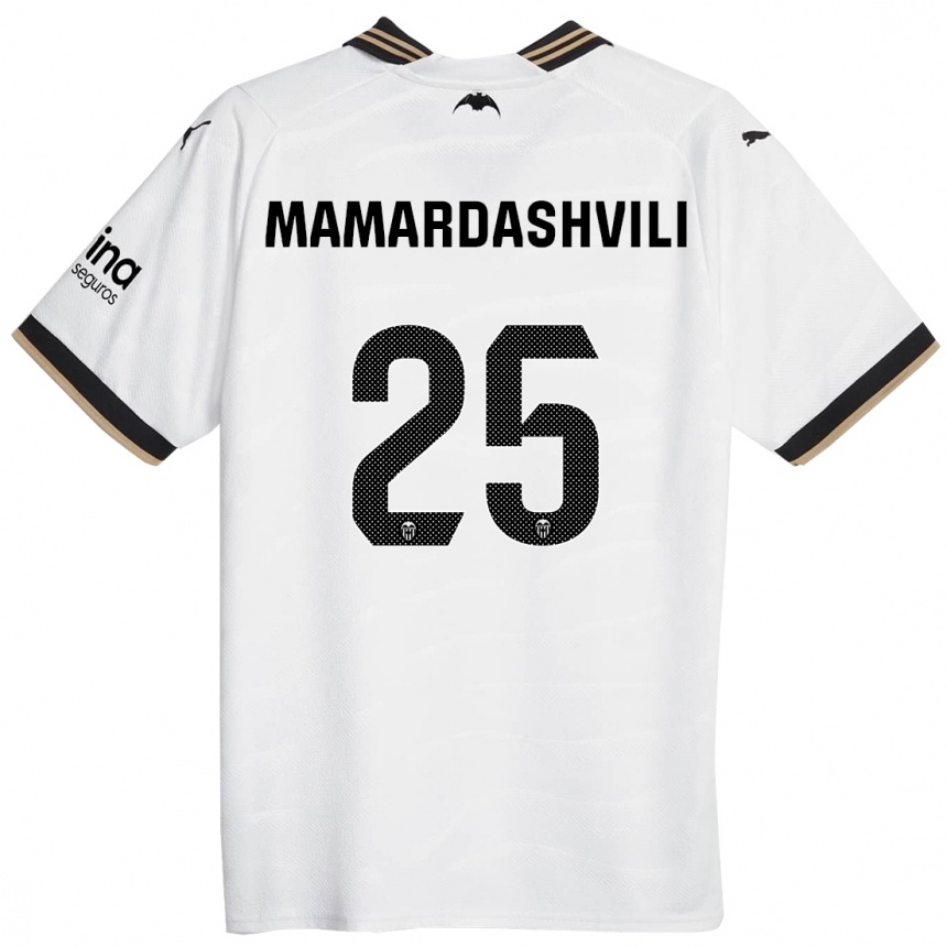 Women  Giorgi Mamardashvili #25 White Home Jersey 2023/24 T-Shirt