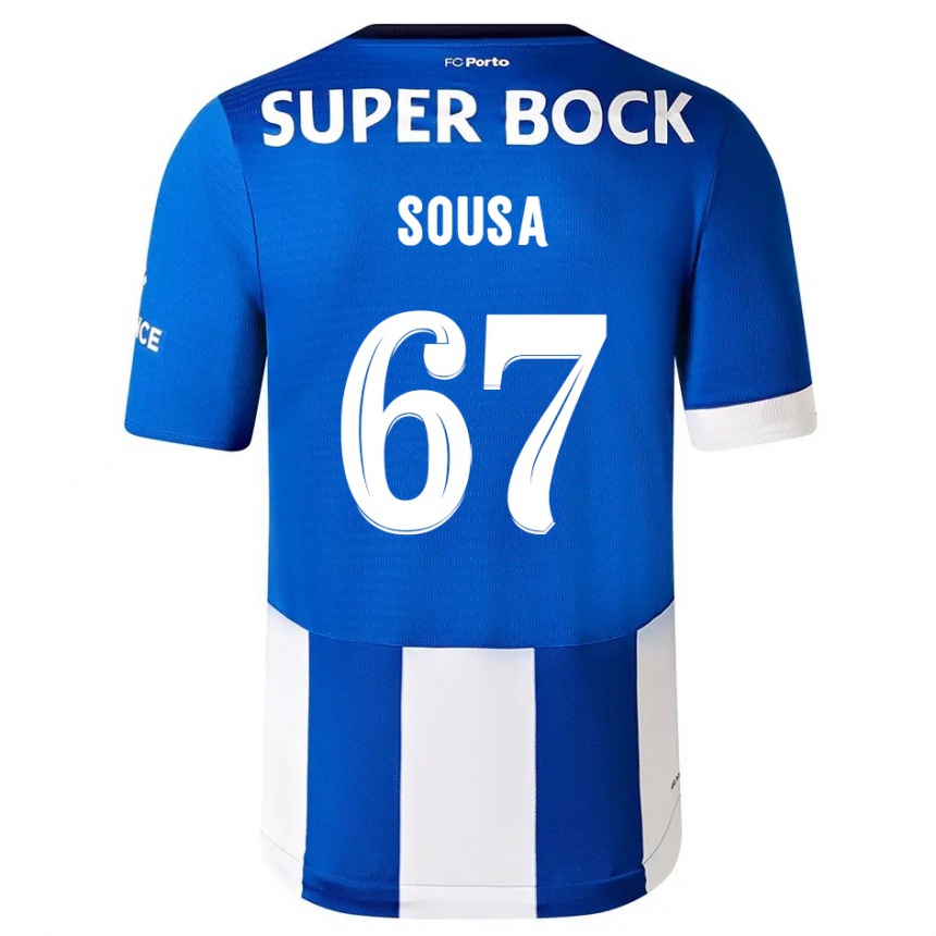 Women  Vasco Sousa #67 Blue White Home Jersey 2023/24 T-Shirt