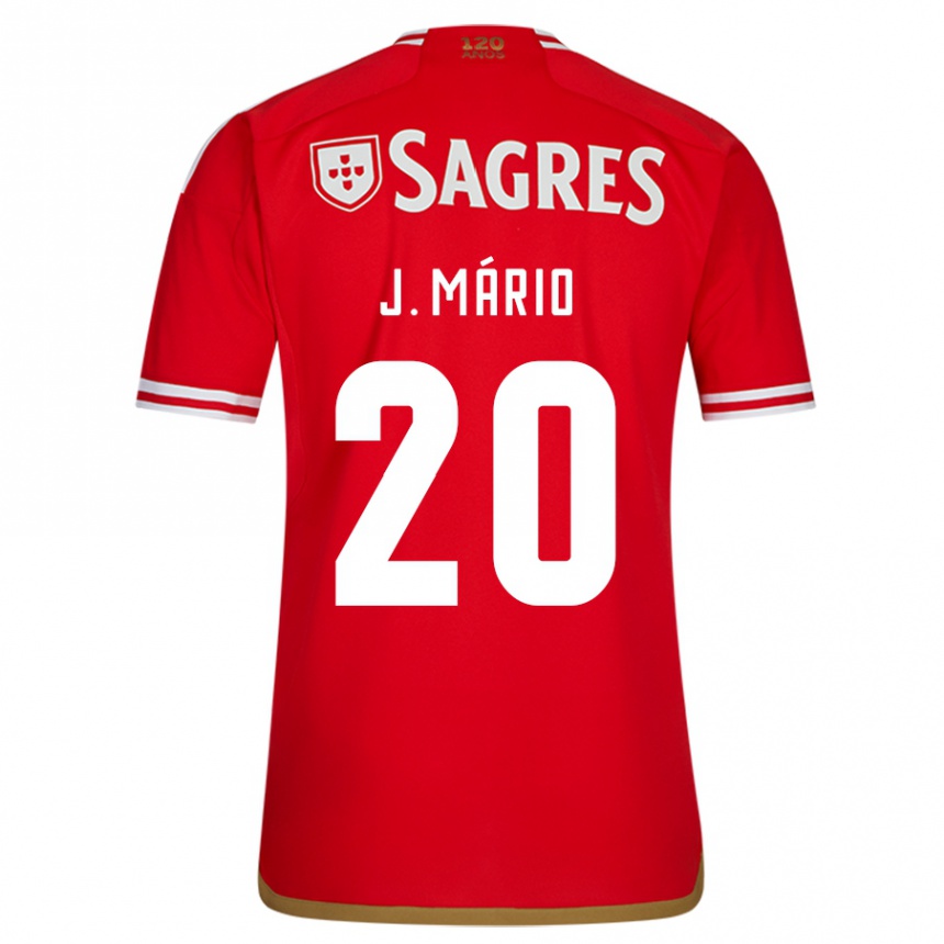 Women  Joao Mario #20 Red Home Jersey 2023/24 T-Shirt