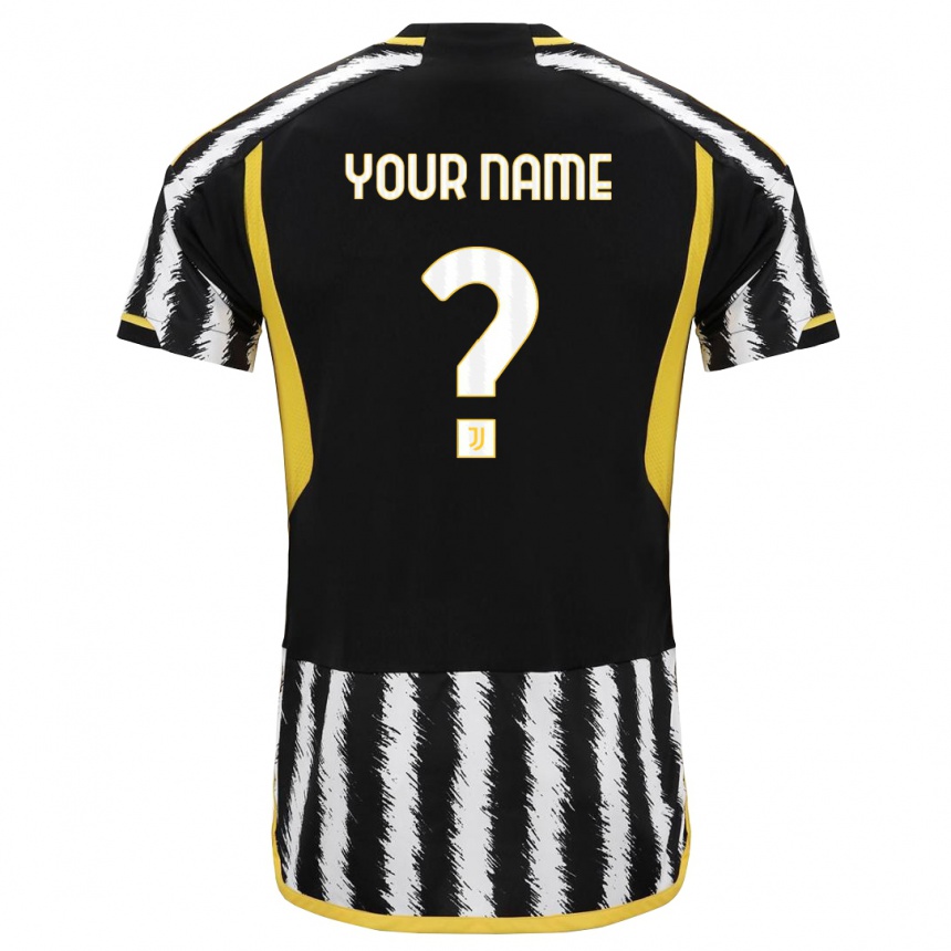 Women  Your Name #0 Black White Home Jersey 2023/24 T-Shirt