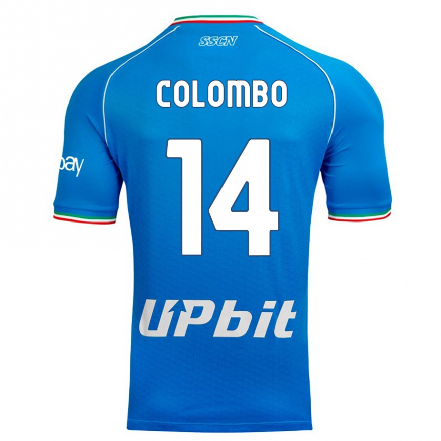 Women  Sofia Colombo #14 Sky Blue Home Jersey 2023/24 T-Shirt