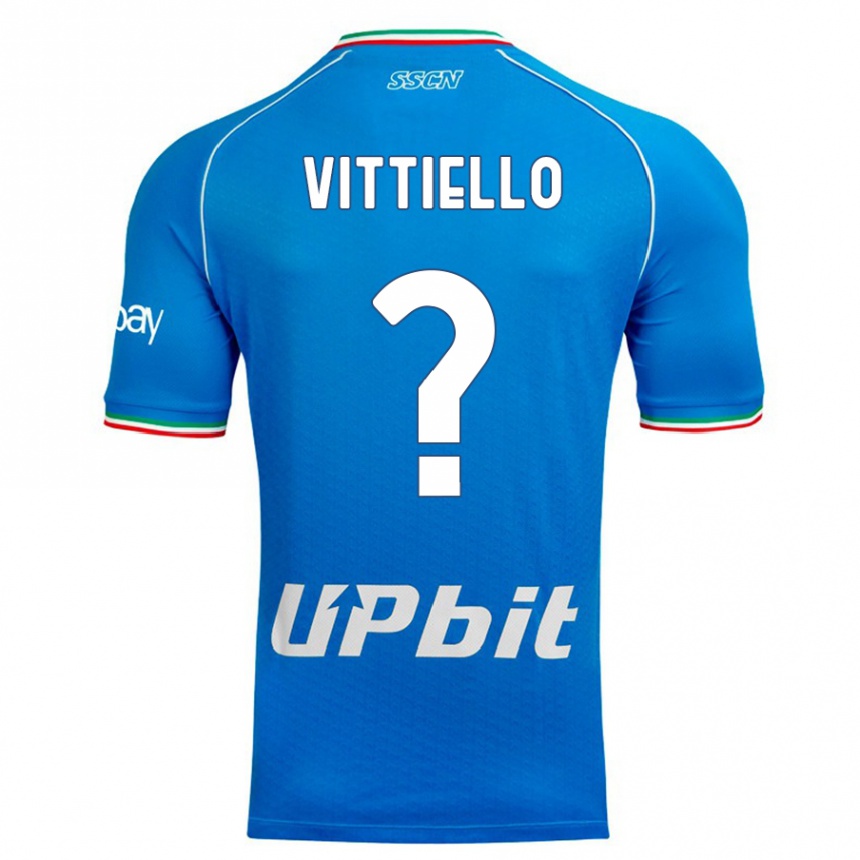 Women  Antonio Vittiello #0 Sky Blue Home Jersey 2023/24 T-Shirt