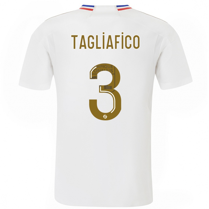 Women  Nicolas Tagliafico #3 White Home Jersey 2023/24 T-Shirt