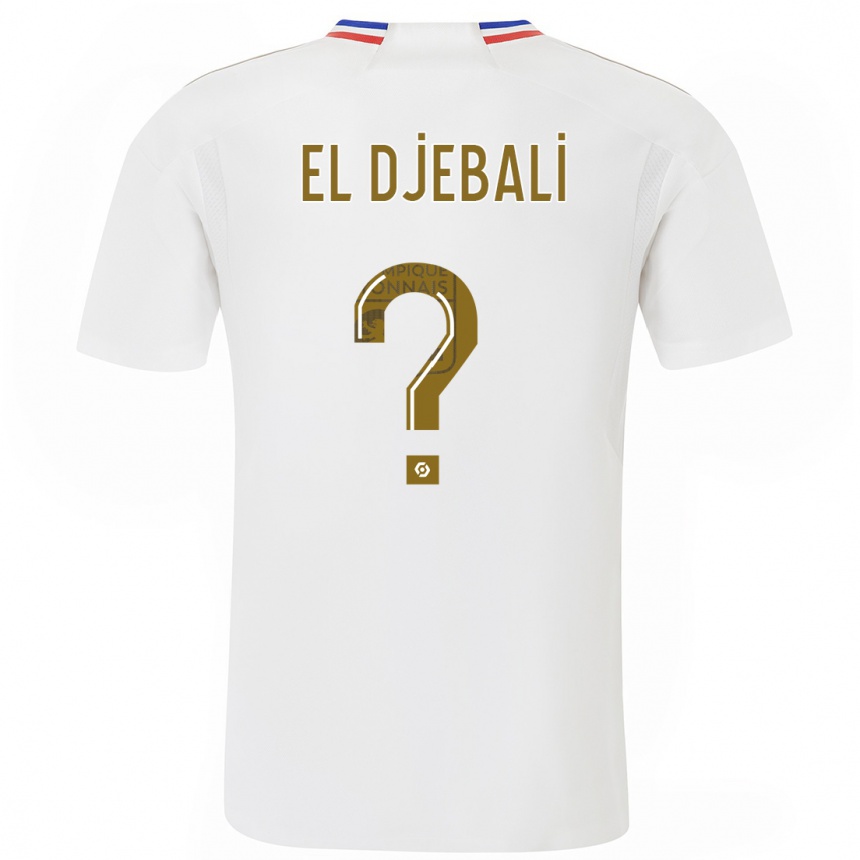 Women  Chaim El Djebali #0 White Home Jersey 2023/24 T-Shirt