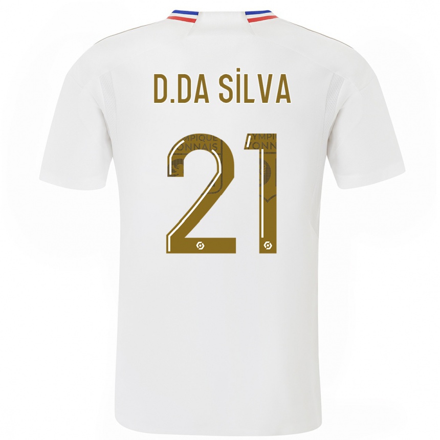Women  Damien Da Silva #21 White Home Jersey 2023/24 T-Shirt