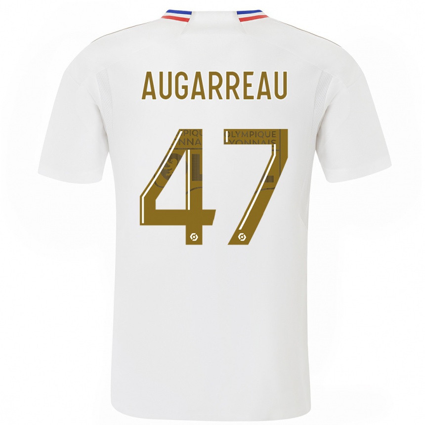 Women  Sofiane Augarreau #47 White Home Jersey 2023/24 T-Shirt