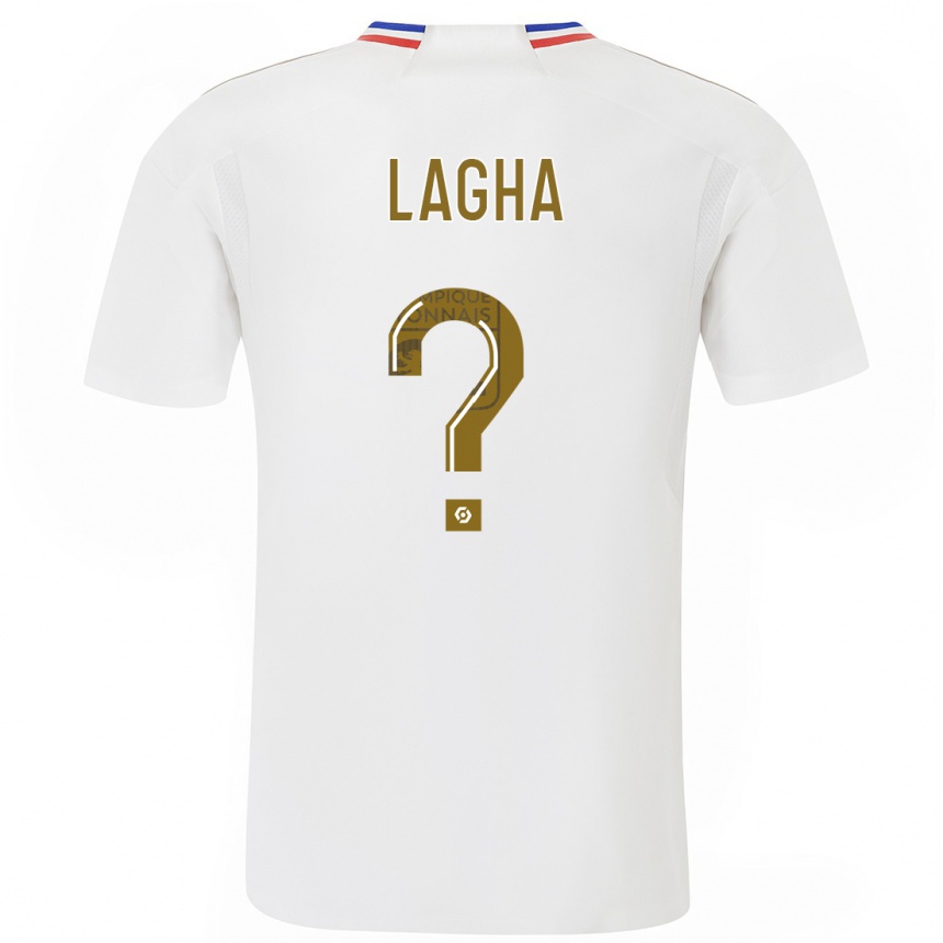 Women  Yanis Lagha #0 White Home Jersey 2023/24 T-Shirt