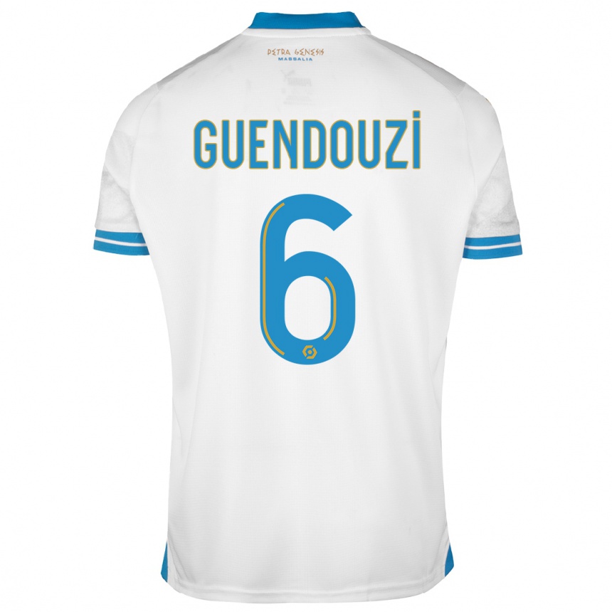 Women  Matteo Guendouzi #6 White Home Jersey 2023/24 T-Shirt