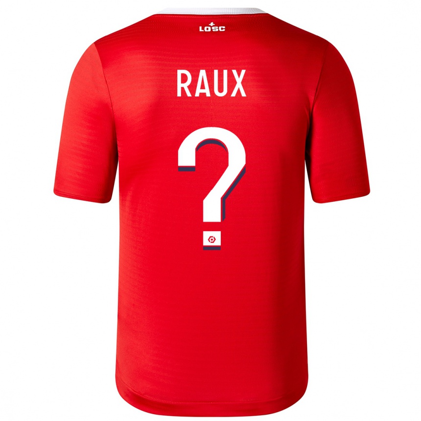 Women  Jules Raux #0 Red Home Jersey 2023/24 T-Shirt
