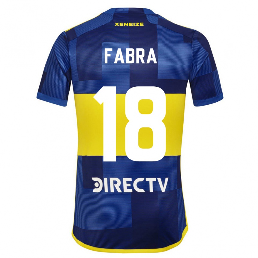 Women  Frank Fabra #18 Dark Blue Yellow Home Jersey 2023/24 T-Shirt