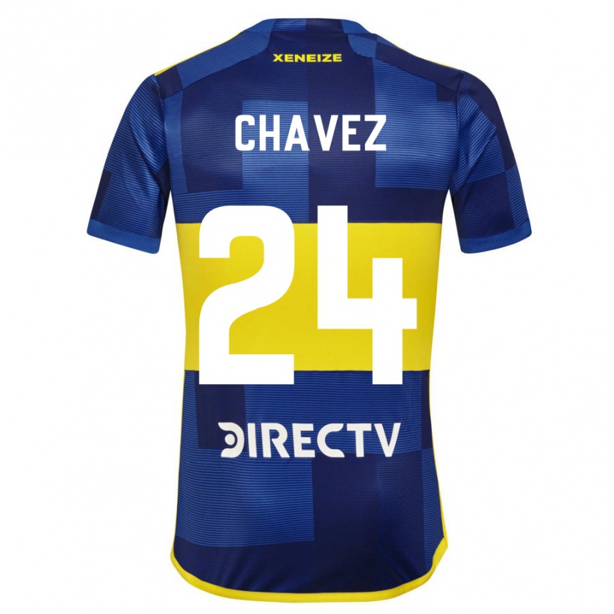 Women  Gabriela Chavez #24 Dark Blue Yellow Home Jersey 2023/24 T-Shirt