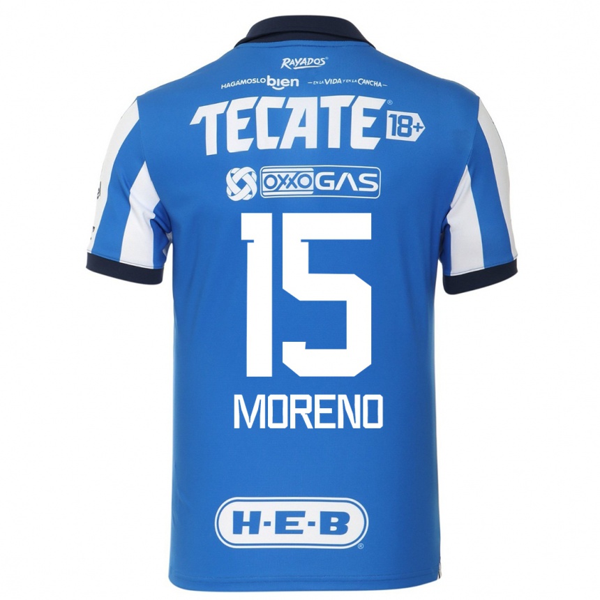 Women  Hector Moreno #15 Blue White Home Jersey 2023/24 T-Shirt