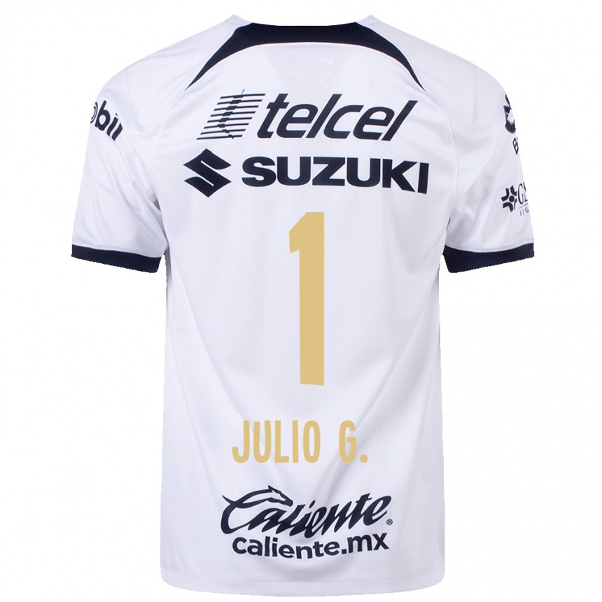 Women  Julio Gonzalez #1 White Home Jersey 2023/24 T-Shirt