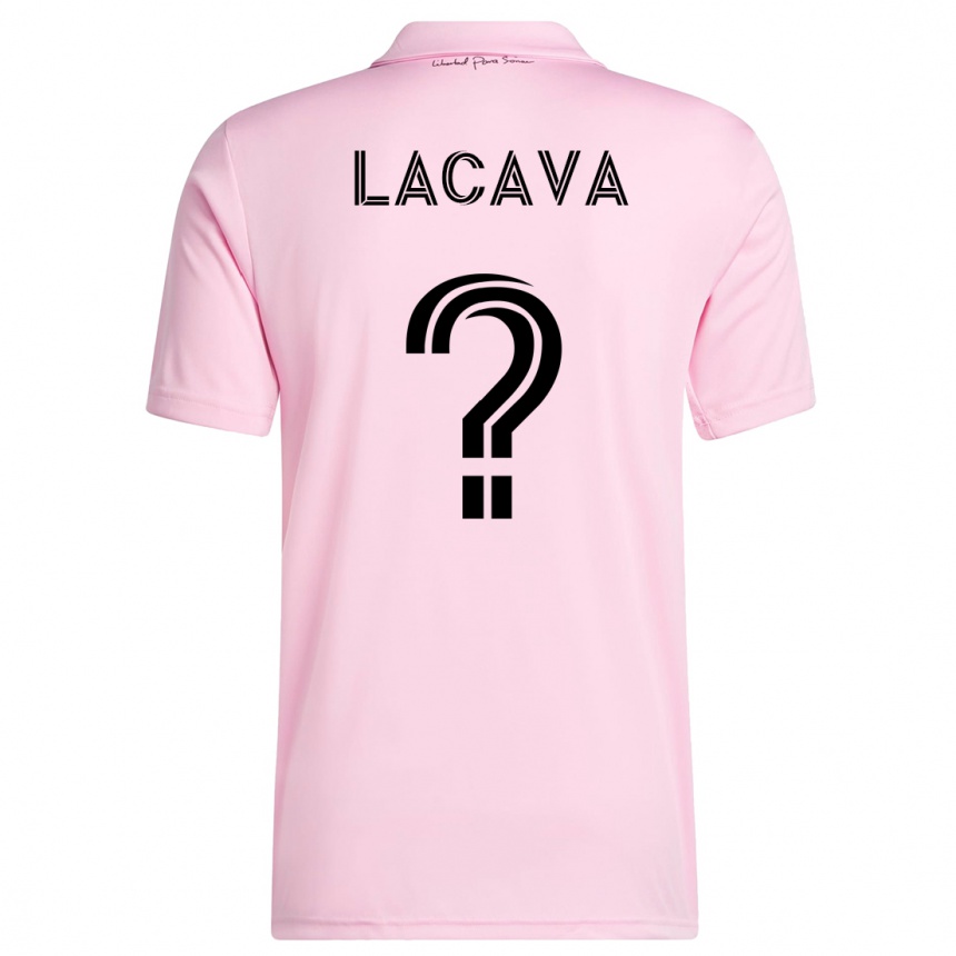 Women  Jake Lacava #0 Pink Home Jersey 2023/24 T-Shirt