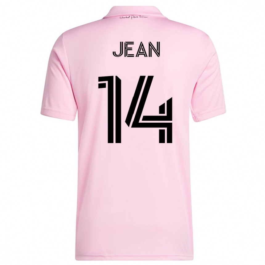 Women  Corentin Jean #14 Pink Home Jersey 2023/24 T-Shirt