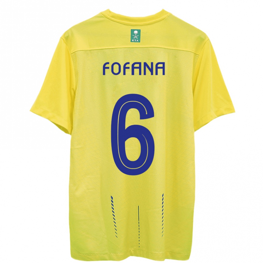 Women  Seko Fofana #6 Yellow Home Jersey 2023/24 T-Shirt