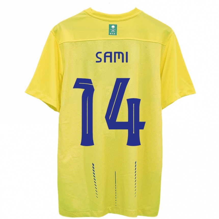 Women  Sami Al-Najei #14 Yellow Home Jersey 2023/24 T-Shirt