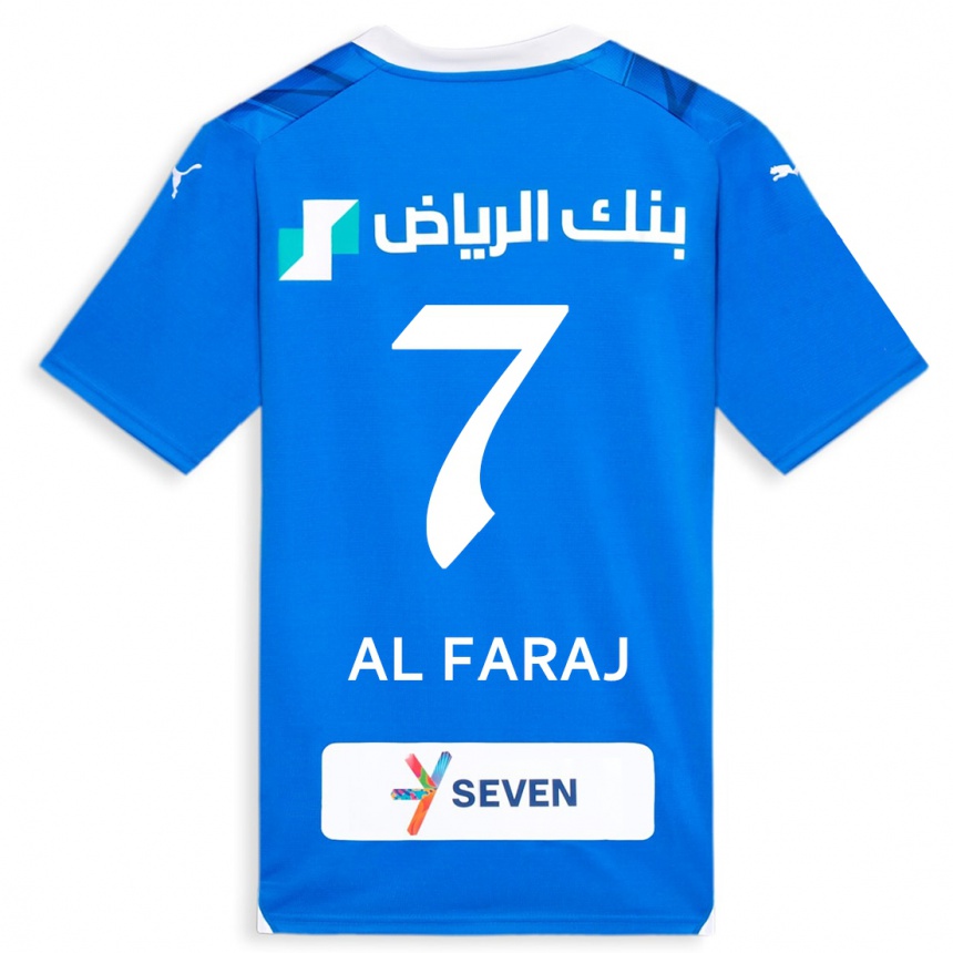 Women  Salman Al-Faraj #7 Blue Home Jersey 2023/24 T-Shirt