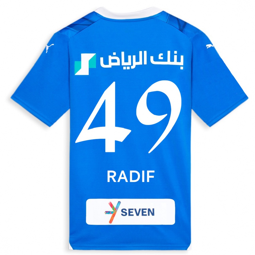 Women  Abdullah Radif #49 Blue Home Jersey 2023/24 T-Shirt